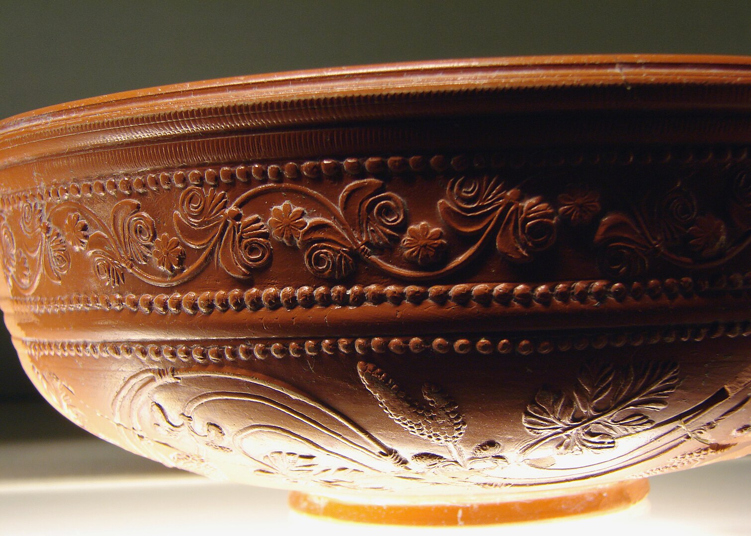 Decorated terra sigillata bowl from Gaul