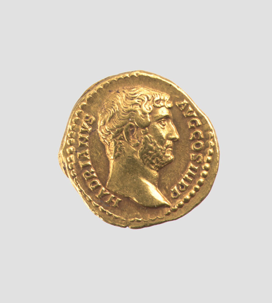 Gold coin of the emperor Hadrian